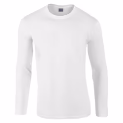 Gildan Unisex Adult Long-Sleeved T-Shirt - S, White