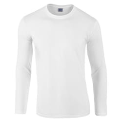 Gildan Unisex Adult Long-Sleeved T-Shirt - S, White