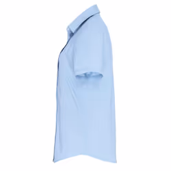 Premier Womens/Ladies Stretch Short-Sleeved Formal Shirt - L, Pale Blue