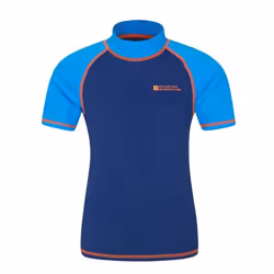 Mountain Warehouse Childrens/Kids Sun Protective Short-Sleeved Swim Vest - 2-3 Years, Blue