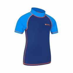 Mountain Warehouse Childrens/Kids Sun Protective Short-Sleeved Swim Vest - 2-3 Years, Blue