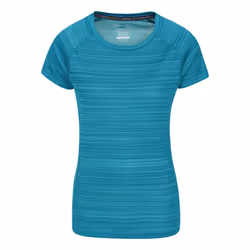 Mountain Warehouse Womens/Ladies Endurance Striped T-Shirt - 6 UK, Teal