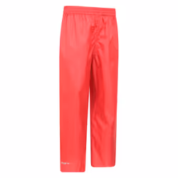 Mountain Warehouse Childrens/Kids Pakka II Waterproof Over Trousers - 7-8 Years, Red