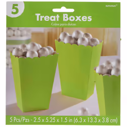 Amscan Paper Plain Popcorn Holder - S, Kiwi Green