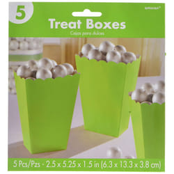 Amscan Paper Plain Popcorn Holder - S, Kiwi Green