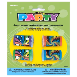 Unique Party Swirl Kaleidoscope Party Favours (Pack of 4)