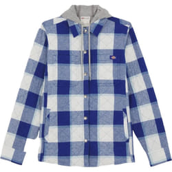 Dickies Womens/Ladies Flannel Shirt Jacket - S, Surf Blue