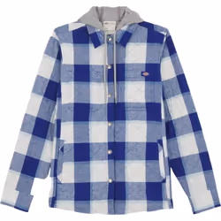 Dickies Womens/Ladies Flannel Shirt Jacket - XL, Surf Blue