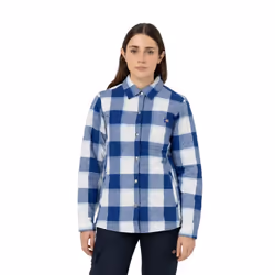 Dickies Womens/Ladies Flannel Shirt Jacket - XL, Surf Blue
