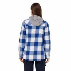 Dickies Womens/Ladies Flannel Shirt Jacket - XL, Surf Blue
