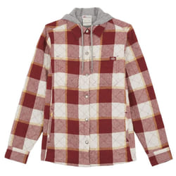 Dickies Womens/Ladies Flannel Shirt Jacket - M, Fired Brick