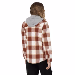 Dickies Womens/Ladies Flannel Shirt Jacket - M, Fired Brick