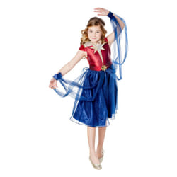 Captain Marvel Girls Dress - 7-8 Years, Blue/Red