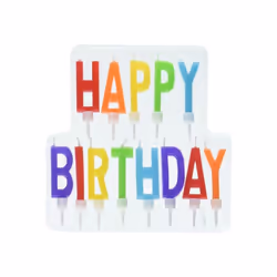 Amscan Letters Happy Birthday Candles (Pack of 13)