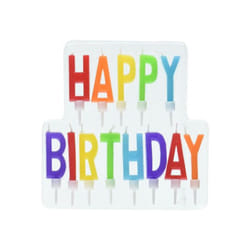 Amscan Letters Happy Birthday Candles (Pack of 13)