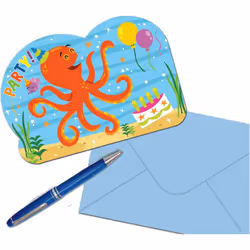 Amscan Ocean Buddies Invitations