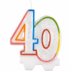 Amscan 40th Birthday Candle