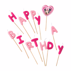 Disney Minnie Mouse Happy Birthday Candle (Pack of 14)