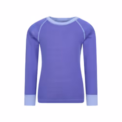 Mountain Warehouse Childrens/Kids Merino II Round Neck Base Layer Top - 13 Years, Purple
