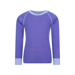 Mountain Warehouse Childrens/Kids Merino II Round Neck Base Layer Top - 13 Years, Purple
