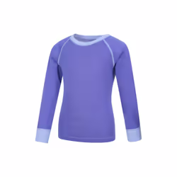 Mountain Warehouse Childrens/Kids Merino II Round Neck Base Layer Top - 13 Years, Purple