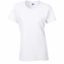 Gildan Womens/Ladies Heavy T-Shirt - XXL, White