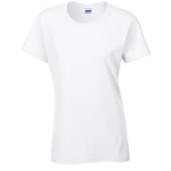Gildan Womens/Ladies Heavy T-Shirt - XXL, White