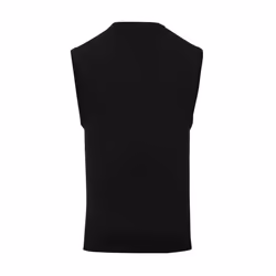 Premier Mens Knitted Sleeveless Sweater Vest - S, Black