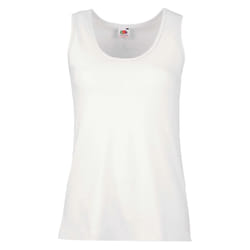 Fruit of the Loom Womens/Ladies Value Lady Fit Vest Top - 16 UK, White