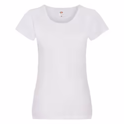 Fruit of the Loom Womens/Ladies Original Lady Fit T-Shirt - 18 UK, White
