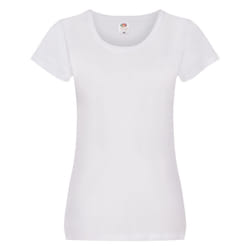 Fruit of the Loom Womens/Ladies Original Lady Fit T-Shirt - 18 UK, White