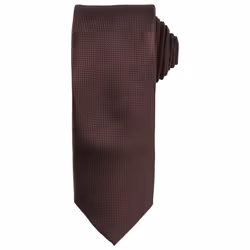 Premier Unisex Adult Micro Waffle Tie - One Size, Brown