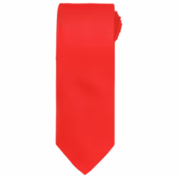 Premier Unisex Adult Micro Waffle Tie - One Size, Red