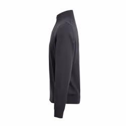 Premier Mens Zip Neck Sweatshirt - XS, Charcoal
