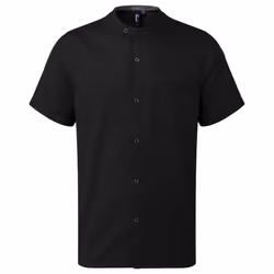 Premier Unisex Adult Recyclight Short-Sleeved Chef Shirt - XL, Black
