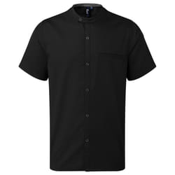 Premier Unisex Adult Recyclight Short-Sleeved Chef Shirt - XL, Black