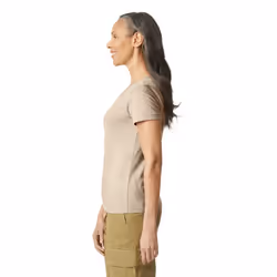 Gildan Womens/Ladies Softstyle Plain Ringspun Cotton Fitted T-Shirt - 8 UK, Sand