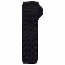 Premier Unisex Adult Slim Knitted Tie - One Size, Black