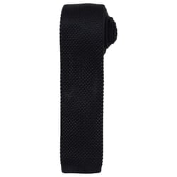 Premier Unisex Adult Slim Knitted Tie - One Size, Black