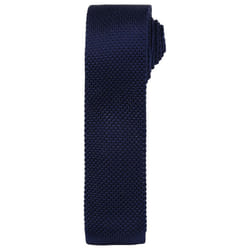 Premier Unisex Adult Slim Knitted Tie - One Size, Navy