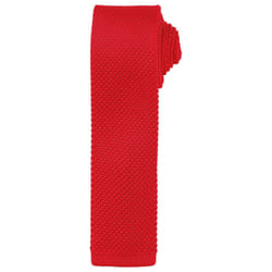 Premier Unisex Adult Slim Knitted Tie - One Size, Red