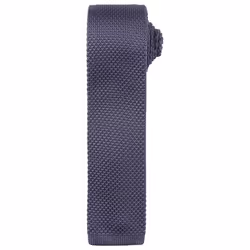 Premier Unisex Adult Slim Knitted Tie - One Size, Steel