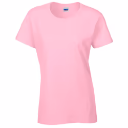 Gildan Womens/Ladies Heavy Cotton Heavy Blend T-Shirt - L, Light Pink