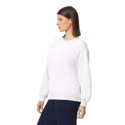 Gildan Mens Midweight Crew Neck Sweatshirt - XXL, White