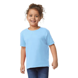 Gildan Childrens/Kids Plain Cotton Heavy T-Shirt - 2 Years, Light Blue
