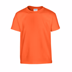 Gildan Childrens/Kids Plain Cotton Heavy T-Shirt - 12-13 Years, Orange