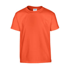 Gildan Childrens/Kids Plain Cotton Heavy T-Shirt - 12-13 Years, Orange