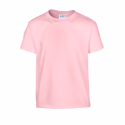 Gildan Childrens/Kids Plain Cotton Heavy T-Shirt - 12-13 Years, Light Pink