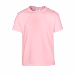 Gildan Childrens/Kids Plain Cotton Heavy T-Shirt - 9-11 Years, Light Pink