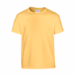 Gildan Childrens/Kids Plain Cotton Heavy T-Shirt - 12-13 Years, Yellow Haze